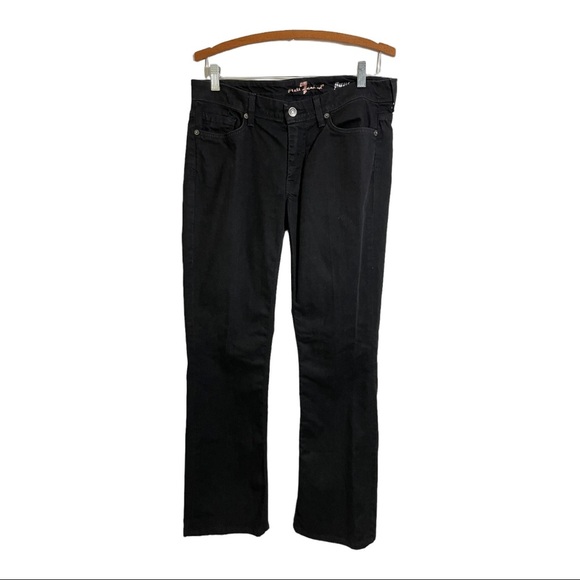 7 for all mankind flynt black jeans size 31. Bootcut.womens - Picture 1 of 12